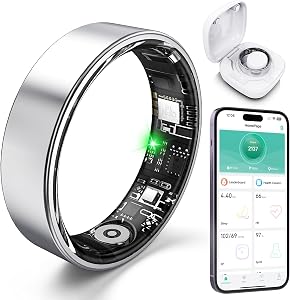 Free Shark Smart Ring with Sleep Monitoring, Step Counting, Heart Rate, Blood Oxygen for i