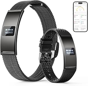 Smart Bracelet, Subscription-Free 24/7 Health Tracking, Heart Rate, SpO2, HRV & Sleep 